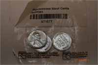 3-1943 Reprocessed Steel Cents