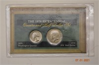 1976 Bicentennial Quarter/Half Dollar Set
