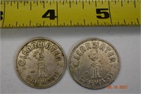 2- Clearwater Carwash Tokens