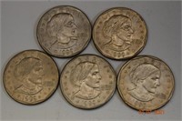 5- 1999 Susan B Anthony US $1 Coins