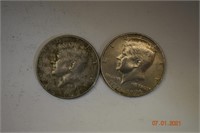 2-1776-1976 Bicentennial Half Dollars