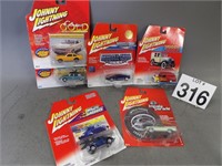 6 Assorted Collections Johnny Lightning Cars