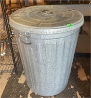30 gallon galvanized trash can plus contents