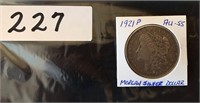 1921 Morgan Silver Dollar Collector's Coin