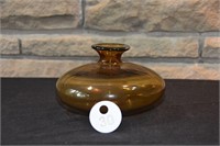 Amber Flared Top Vase