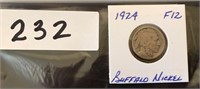 1924 (F12) Buffalo Nickel Collector's Coin