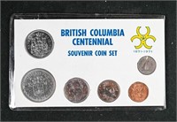 British Columbia Centennial Coin Set 1871-1971
