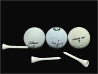 Wooden White Golf Tees w/ Balls #2