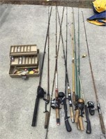 Fishing Poles/rods Tackle Box