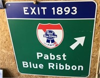 Pabst Blue Ribbon Interstate Sign 41x41