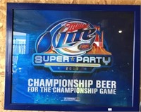 Miller Lite Super Party Sign 30x24