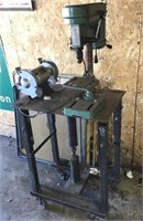 Drill Press, Bench Grinder, Adjustable Height -