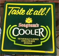 Seagrams Plastic Lighted Sign 18x18 Works