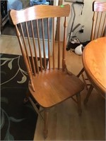 6 Oak solid dining Chairs