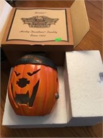 Harley Davidson Halloween candle holder