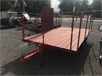 11'X6' TANDEM AXLE FLAT BED TRAILER