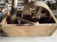 Deer antlers,box,wheel,misc