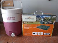 CAMPING ,Queen airbed with pump, colman drink