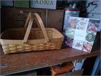 Longaberger basket & book