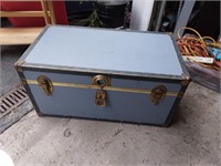 Blue trunk with contents 31x16x16" high