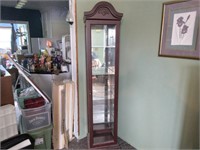 Lighted display cabinet 13x25x75" tall