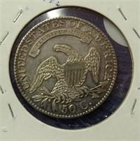1927 bust half dollar, choice ++, super curl base