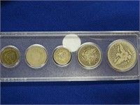 1897 date set of five coins