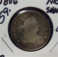1806 Bust quarter, nice, sharp