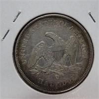 1841-O seated half dollar, very ch+