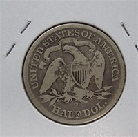 1876-CC seated half dollar