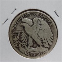 1916-P Liberty half dollar, nice