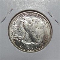1942-S Liberty half dollar, ch BU