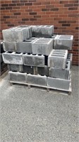 Large pallet of cinder blocks