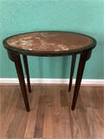 Vintage Ornate End Table/25”H,26”W,16”D