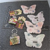 Keychains and butterflies