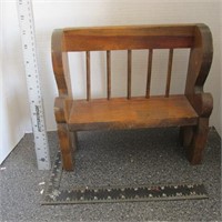 Wooden Doll Bench