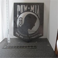 POW MIA Metal Sign