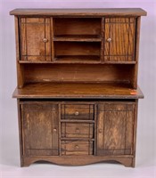 Miniature "Cass" kitchen cabinet, doors & shelves