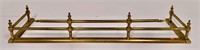 Brass vail fender, rods with finials, 42.5" long,