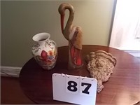 Loin Head / Stork and Vase