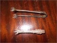 2 Stirling Silver Tongs
