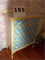 Blue and Yellow Dresser
