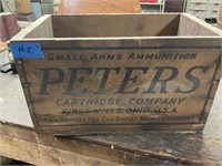 Advertising Peters wooden ammo box