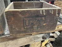 USMC wooden ammo box