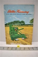 John Deere Better Farming booklet 1950's (60