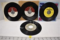 4 The Doors 45's (3 in sleeves good condition, 1