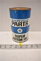 1 QT Chryco Parts super motor oil can (full)