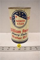 1 QT North Star H.D. motor oil can (full)