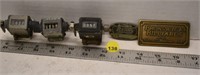 Vintage hay bale counters, Beatty Model H washing