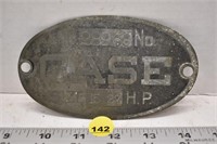 Case 15/27 H.P tractor nameplate